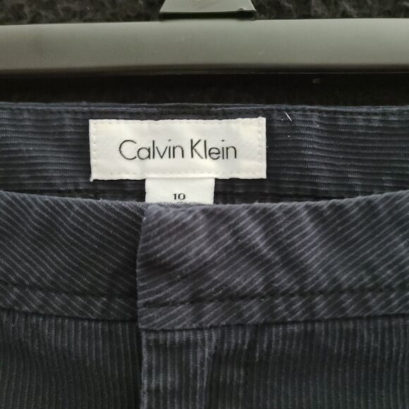 Calvin Klein Womens Corduroy Pants Blue Size 10 Cotton Blend Stretch Pockets - Picture 5 of 12